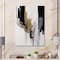 Designart 'Black, White And Gold Expression II' Modern Canvas Wall Art